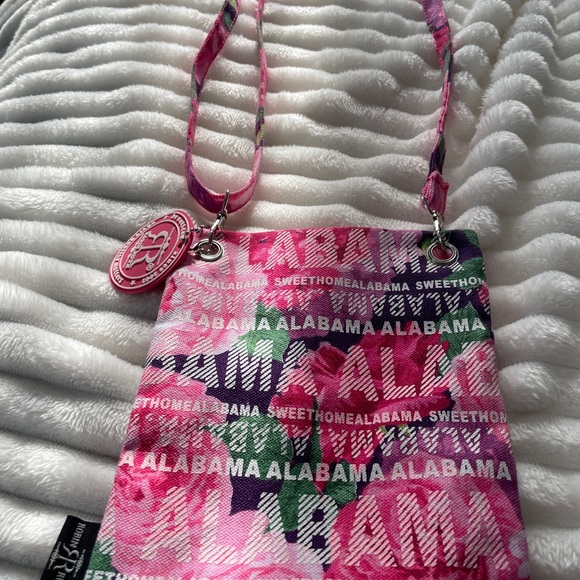 Robin Ruth Pink and Green Crossbody Bag - Picture 5 of 7